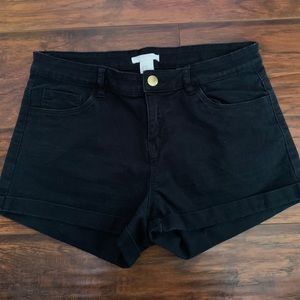 H&M Black Shorts
